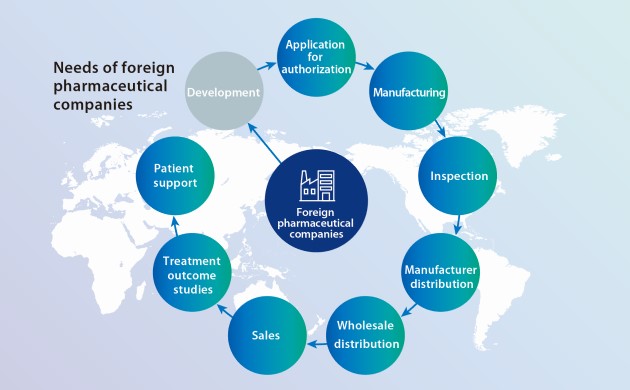 Needs of foreign pharmaceutical companies