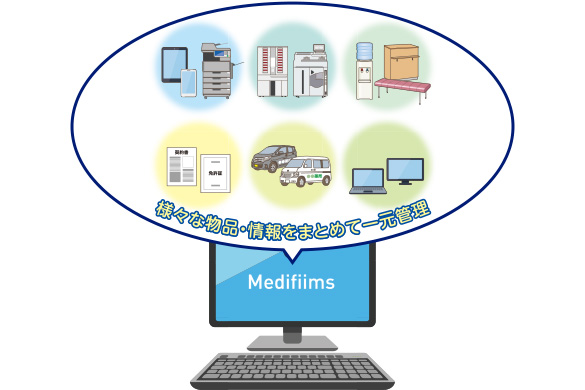 様々な物品・情報をまとめて一元管理 Medifiims